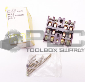 NEW MTE UCO 5/10 01-2-0 CONTACT BANK BROWN