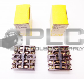 LOT OF 2 MTE UCO 5/10 01-2-0 CONTACT BANK BROWN