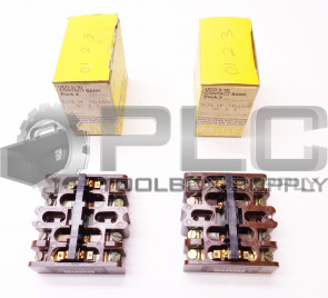 LOT OF 2 MTE UCO 5/10 01-2-3 CONTACT BANK DARK YELLOW