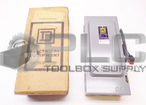 NEW SQUARE D H-261 HEAVY DUTY SAFETY SWITCH 30AMP 600V
