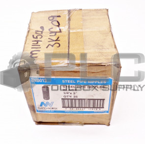 NEW MATCO-NORCO ZNB013 STEEL PIPE NIPPLES BLACK 1/4" x 3" (25 COUNT)