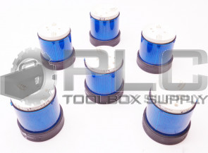 LOT OF 6 NEW TELEMECANIQUE XVB C36 BLUE STACK LIGHT