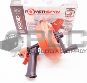 NEW RIDGID 41408 POWER-SPIN FOR 3/4" TO 1-1/2" DRAIN LINES UP TO 25'
