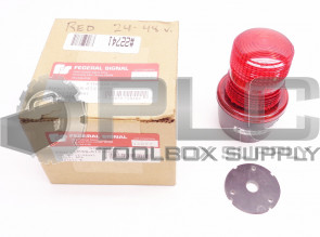 NEW FEDERAL SIGNAL LP3S-012-048R LP3S STREAMLINE RED SIGNAL LIGHT /B