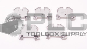LOT OF 5 NEW ALLEN BRADLEY 1492-J10 TERMINAL BLOCK
