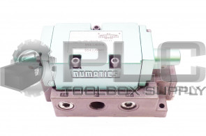 NEW NUMATICS 554JJ6310 DOUBLE PNEUMATIC SOLENOID VALVE W/203-493 SUB BASE