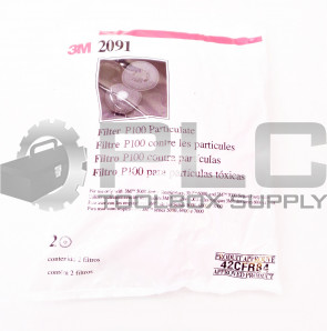 NEW 3M 2091 FILTERS P100 PARTICULATE (2 IN BAG)