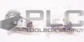 LOT OF 2 NEW HARTING 09300160301 BULKHEAD HOUSING HAN 16B-HBM-DL