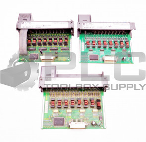 LOT OF 3 ALLEN BRADLEY 1746-OB16 SER D SLC 500 OUTPUT MODULE 1746-0B16**READ**