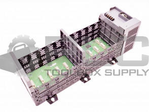ALLEN BRADLEY 1746-P2 SER /C POWER SUPPLY W/ 1746-A10 SER /B 10-SLOT RACK 