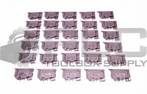LOT OF 34 ALLEN BRADLEY 1492-H CONTACT BLOCK BLACK 