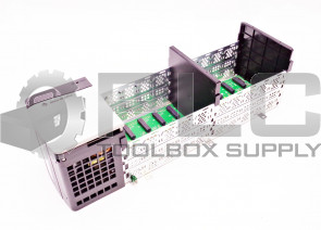 ALLEN BRADLEY 1756-PA75 /B POWER SUPPLY W/ 1756-A10 /B 10 SLOT RACK