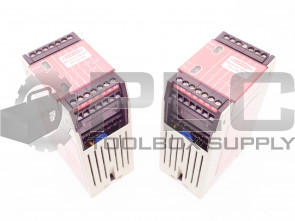 LOT OF 2 BANNER ES-GA-5A MACHINE SAFETY CONTROL EMERGENCY STOP VOLT 24VDC/23VAC