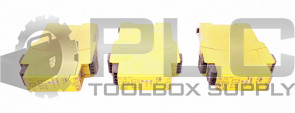 PILZ LOT OF 3 PZE X4P 24VDC 4N/O 777585 SAFETY RELAY 