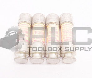 LOT OF 4 NEW FERRAZ SHAWMUT TR30R TIME DELAY FUSES