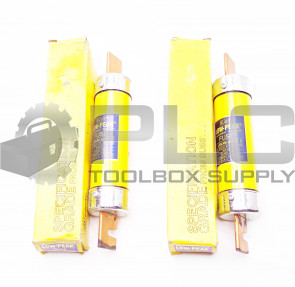 LOT OF 2 NEW BUSSMANN LPS-RK-200SP LOW PEAK FUSES 300VDC 600VAC CLASS RK1