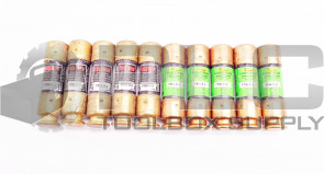 LOT OF 10 NEW BUSSMANN FRN-R-9 FUSETRON DUAL ELEMENT FUSES 250V FRN-R 9