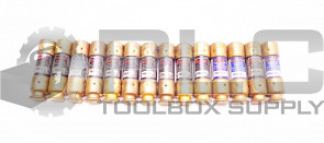 LOT OF 14 BUSSMANN FRN-R-1/2 FUSETRON DUAL ELEMENT FUSES 250V FRN-R 1/2
