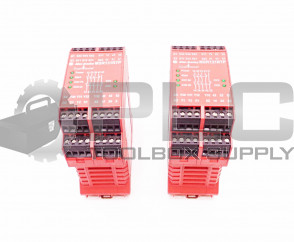 LOT OF 2 ALLEN BRADLEY MSR131RTP SER A GUARD MASTER SAFETY RELAY 440R-C23137
