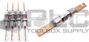 LOT OF 5 BUSSMAN FRS-R-100 DUAL ELEMENT TIME DELAY CLASS RK5 FUSE 600V