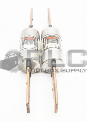 LOT OF 2 FUSETRON FRS-R-150 TIME DELAY FUSE DUAL ELEMENT 