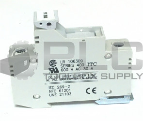 NEW ITC LR 106309 400 SERIES 1-POLE FUSE HOLDER 30 A