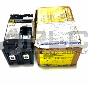 NEW SQUARE D FAL24040 CIRCUIT BREAKER 40AMP 2POLE 480VAC 250VDC