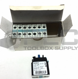 NEW LOT OF 8 SIEMENS 3RH1921-1CA10 AUX CONTACT BLOCK 10AMP 240V 3RH19211CA10