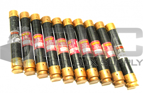 LOT OF 10 BUSSMANN FRS-R-10 FUSETRON TIME DELAY FUSES 600V