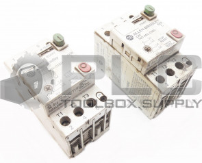 LOT OF 2 ALLEN BRADLEY 140-MN-0160 MANUAL MOTOR STARTER