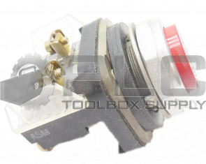 NEW ALLEN BRADLEY 800T-B... SER T RED PUSH BUTTON W/1 800T-XD2 /D CONTACT BLOCK