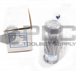 NEW PLAST-O-MATIC BLT050V-PV SHUT OFF VALVE 1/2" PVC LINE PRSXAIR