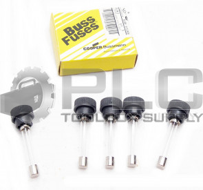 NEW BOX OF 5 BUSSMANN GLR-2 FUSE 2AMP 300VAC FAST ACTING NON-REJECTING