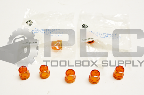 NEW LOT OF 7 ALLEN BRADLEY 800T-N122A /B  AMBER LENS CAP