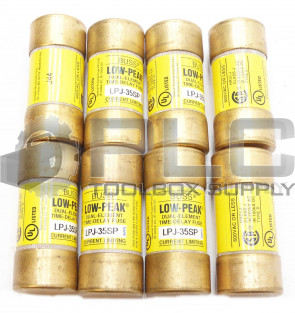 NEW LOT OF 8 BUSSMANN LPJ-35SP LOW-PEAK DUAL ELEMENT TIME DELAY CLASS J FUSE