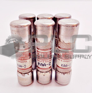 LOT OF 6 NEW BUSSMANN LIMITRON KAA-2 FAST ACTINGRECTIFIER FUSE KAA2 2AMP 150V