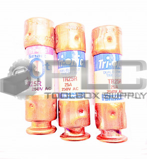 LOT OF 3 NEW TR25R SHAWMUT TRIONIC 25AMP 250V CLASS RK5