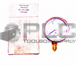 NEW MANOMETER 0001010 063 0-2,5 BAR 1/4" NEDAD GLYCERINFYLDT