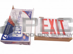 NEW LITHONIA LIGHTING 3BA32 EXIT SIGN LED 120-277V TOP END OR BACK MOUNT