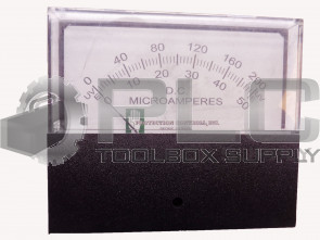 NEW PROTECTION CONTROLS INC. 251-3 MICROAMPERES METER
