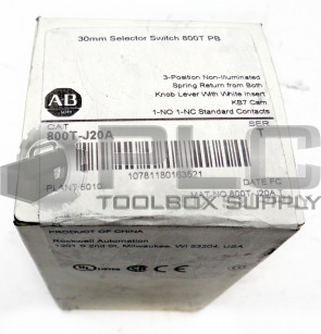 NEW ALLEN BRADLEY 800T-J20A SERIES T 3 POSITION SELECTOR SWITCH