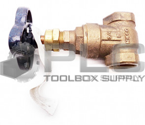 NEW NIBCO T-113 GATE VALVE THREADED 3/4" NPT BRONZE T113