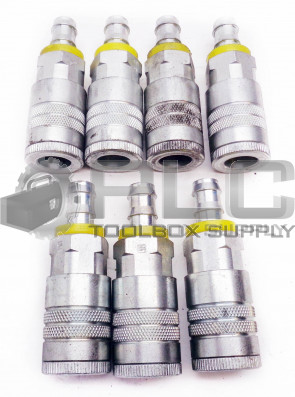 LOT OF 7 NEW PARKER 16 6BP 1/2" PUSH LOK HOSE COUPLER, 16-6BP