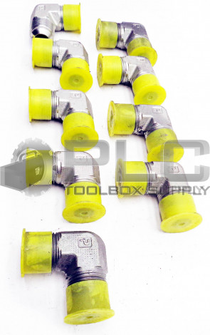 LOT OF 9 NEW PARKER 1" 90° MALE THREADED ELBOW FITTING