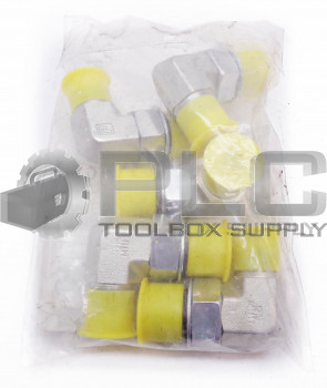 NEW PARKER 8-10 C50X-S TRIPLE-LOK-ORB ADJ 90 DEG QTY 5 PCS 1/2" X 7/8"