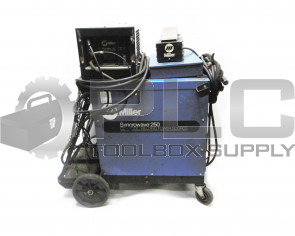 MILLER SYNCROWAVE 250 AC/DC WELDING POWER SOURCE w/ RADIATOR 1A COOLING SYSTEM
