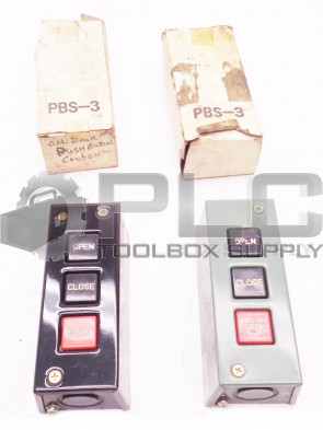 LOT OF 2 NEW PBS-3 GARAGE OPENER BUTTON BOX 5A 240VAC