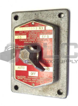 CROUSE-HINDS EFSC21003NX DUST TIGHT & EXPLOSION PROOF PLATE ONLY