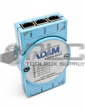 ADVANTECH ADAM-6520 ETHERNET SWITCH 5PORT 10/100MBPS INDUSTRIAL ADAM6520
