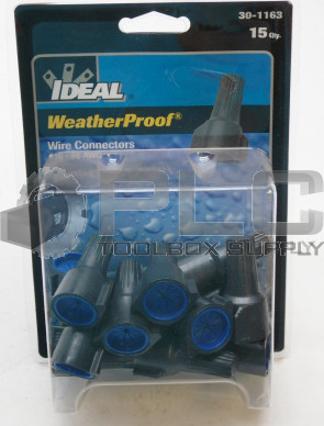 NEW SEALED IDEAL 30-1163 WEATHERPROOF  WIRE CONNECTORS QTY 15 #16-#6 AWG